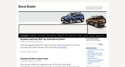 Desktop Screenshot of dacia-duster.audik.eu
