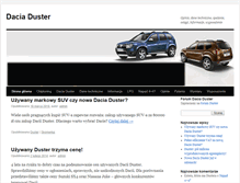 Tablet Screenshot of dacia-duster.audik.eu